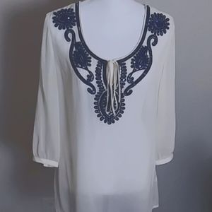 Banana republic sheer top size medium